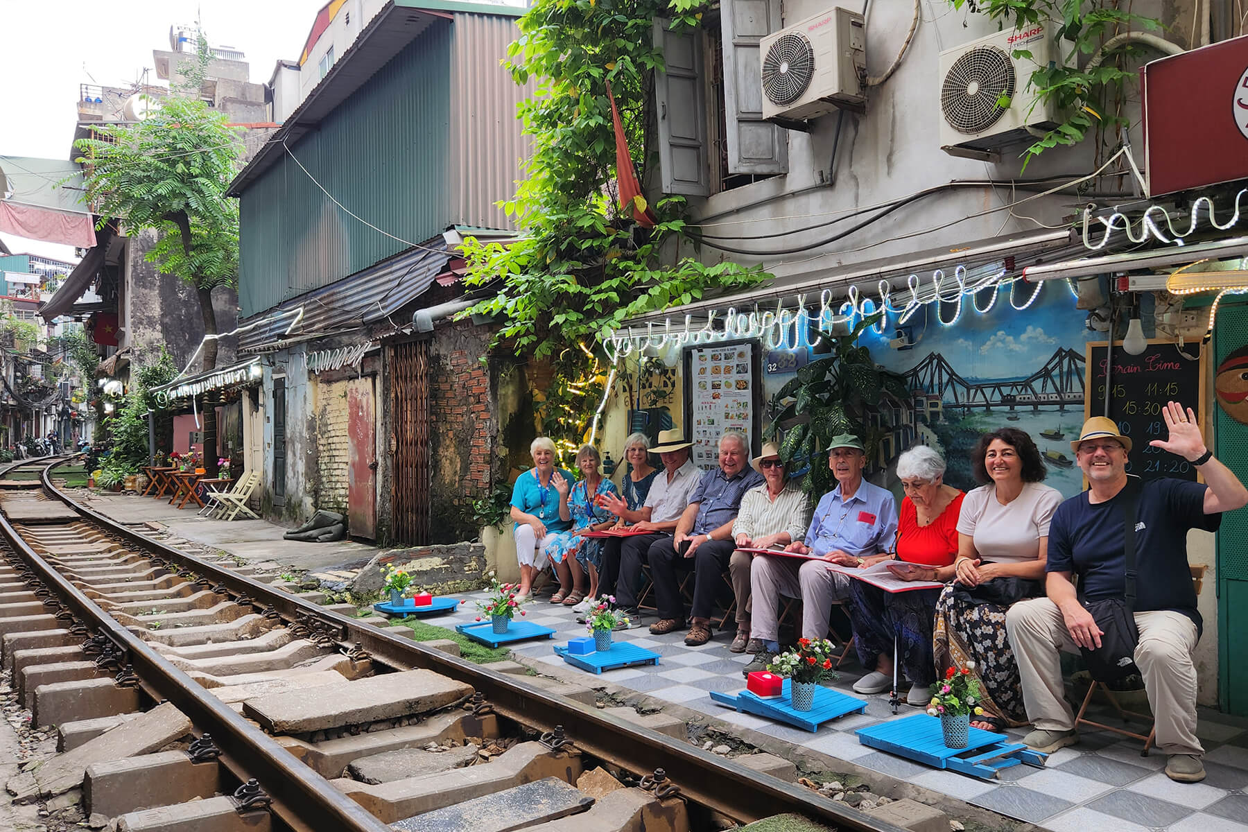 Train track cafe Cambodia  Re-sized